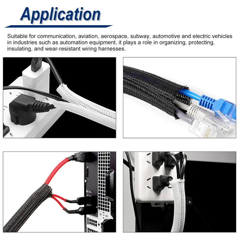 Voltic Braided Cable Sleeve — Cable Management Kit