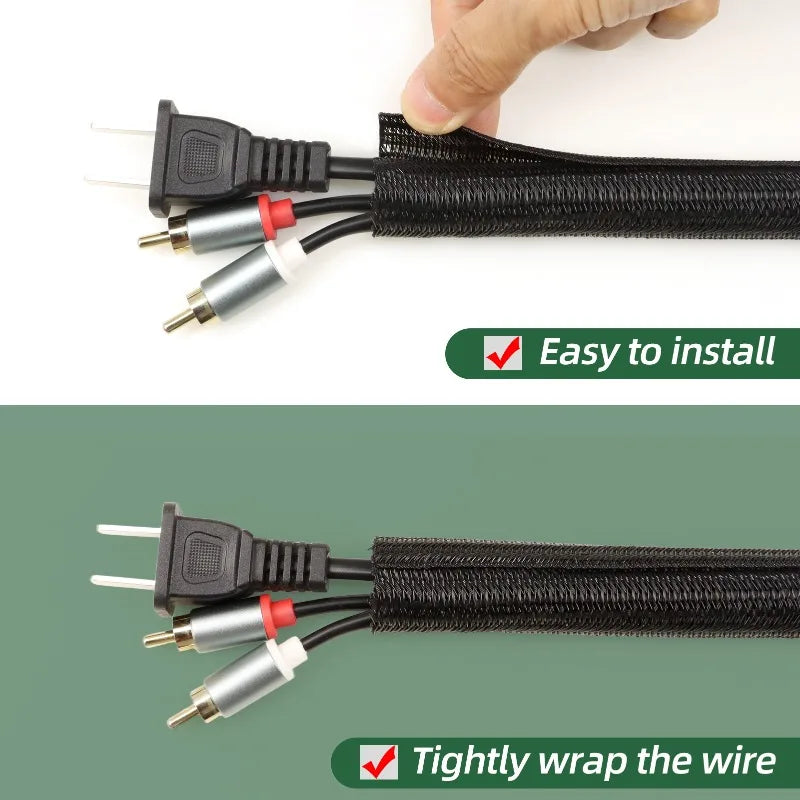 Voltic Braided Cable Sleeve — Cable Management Kit