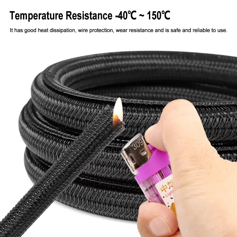 Voltic Braided Cable Sleeve — Cable Management Kit